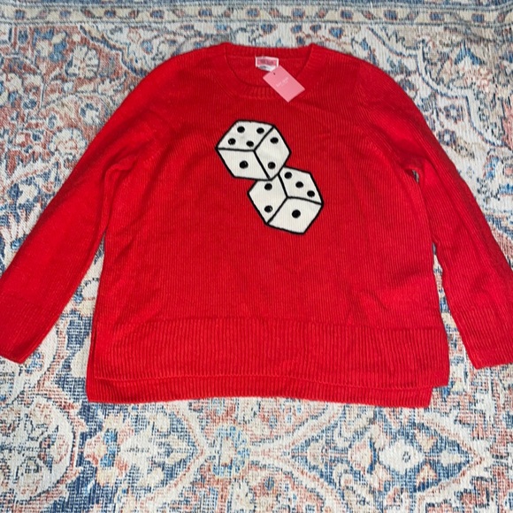 Kate Spade Dice Sweater SZ M NWT - Picture 2 of 5